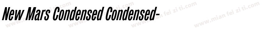 New Mars Condensed Condensed字体转换